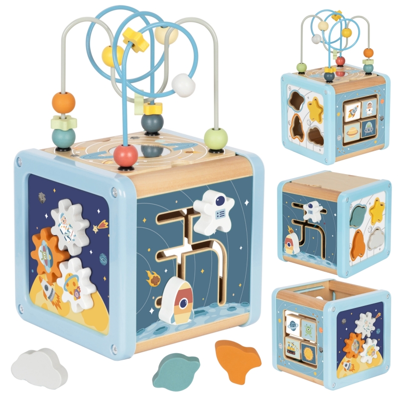 tooky-toy-drewniana-kostka-aktywnosci-kosmos-sorter-labirynt
